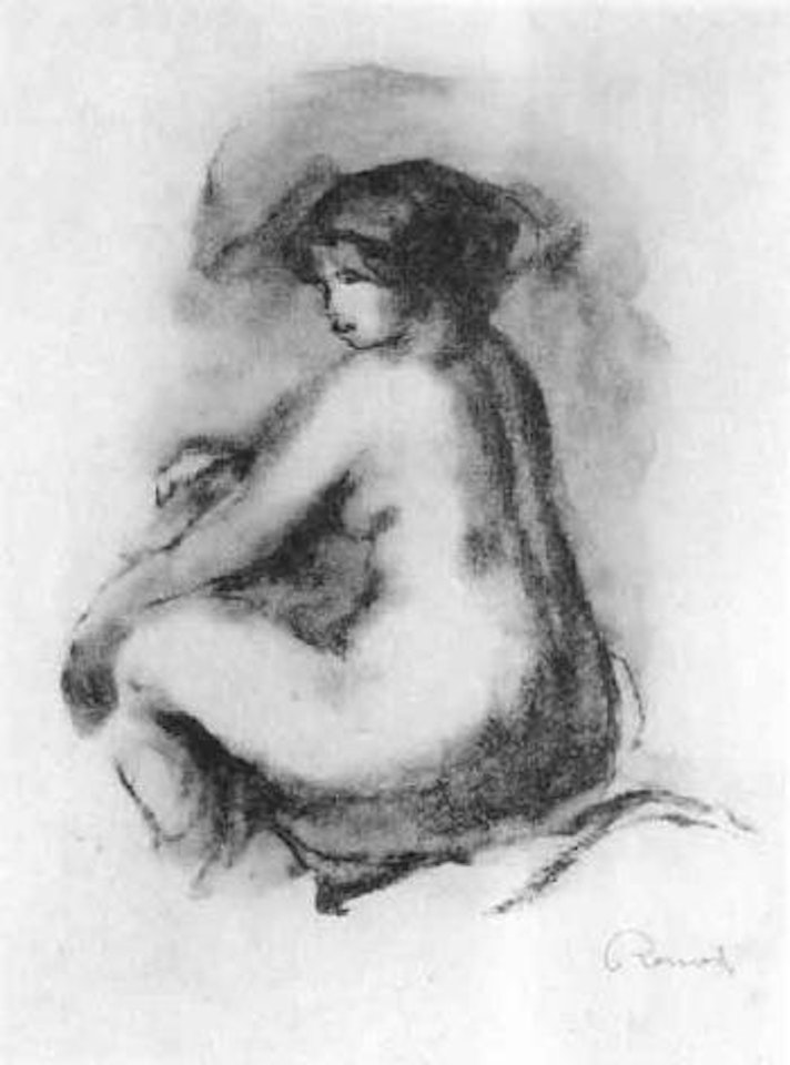 Etude de femme nue, assise by Pierre-Auguste Renoir