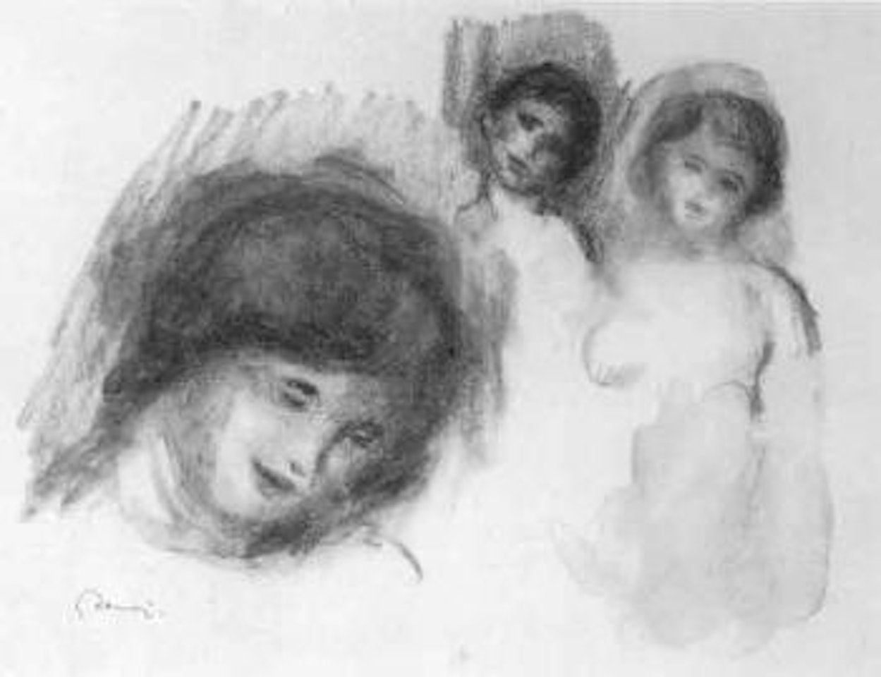 La Pierre au trois croquis by Pierre-Auguste Renoir