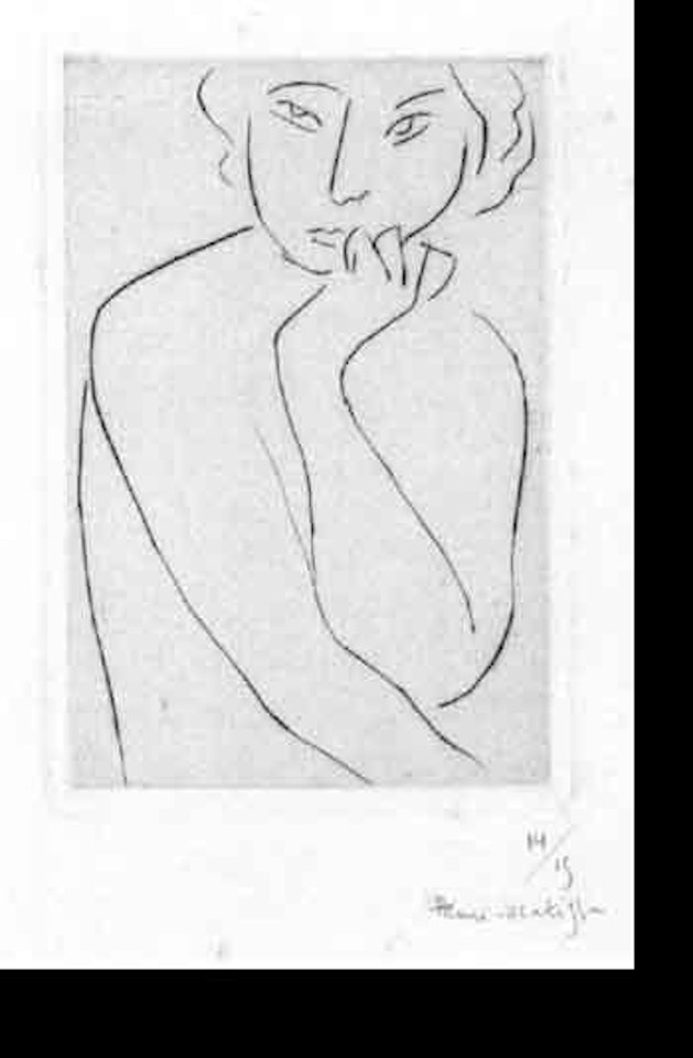 Reflexion - visage reposant by Henri Matisse