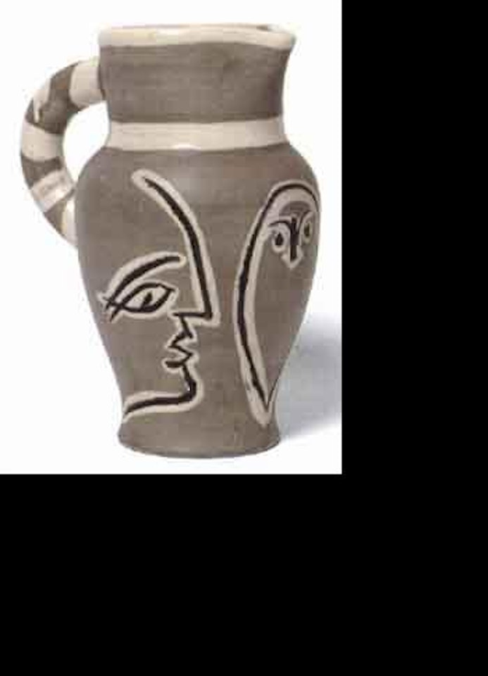 Gray engraved pitcher by Pablo Picasso