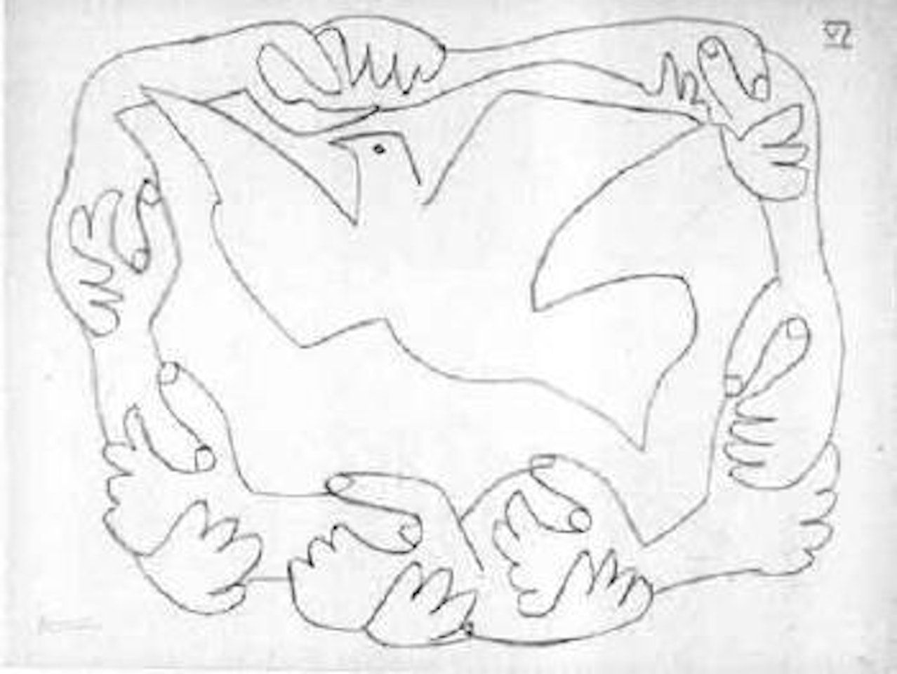 Les mains liees IV by Pablo Picasso