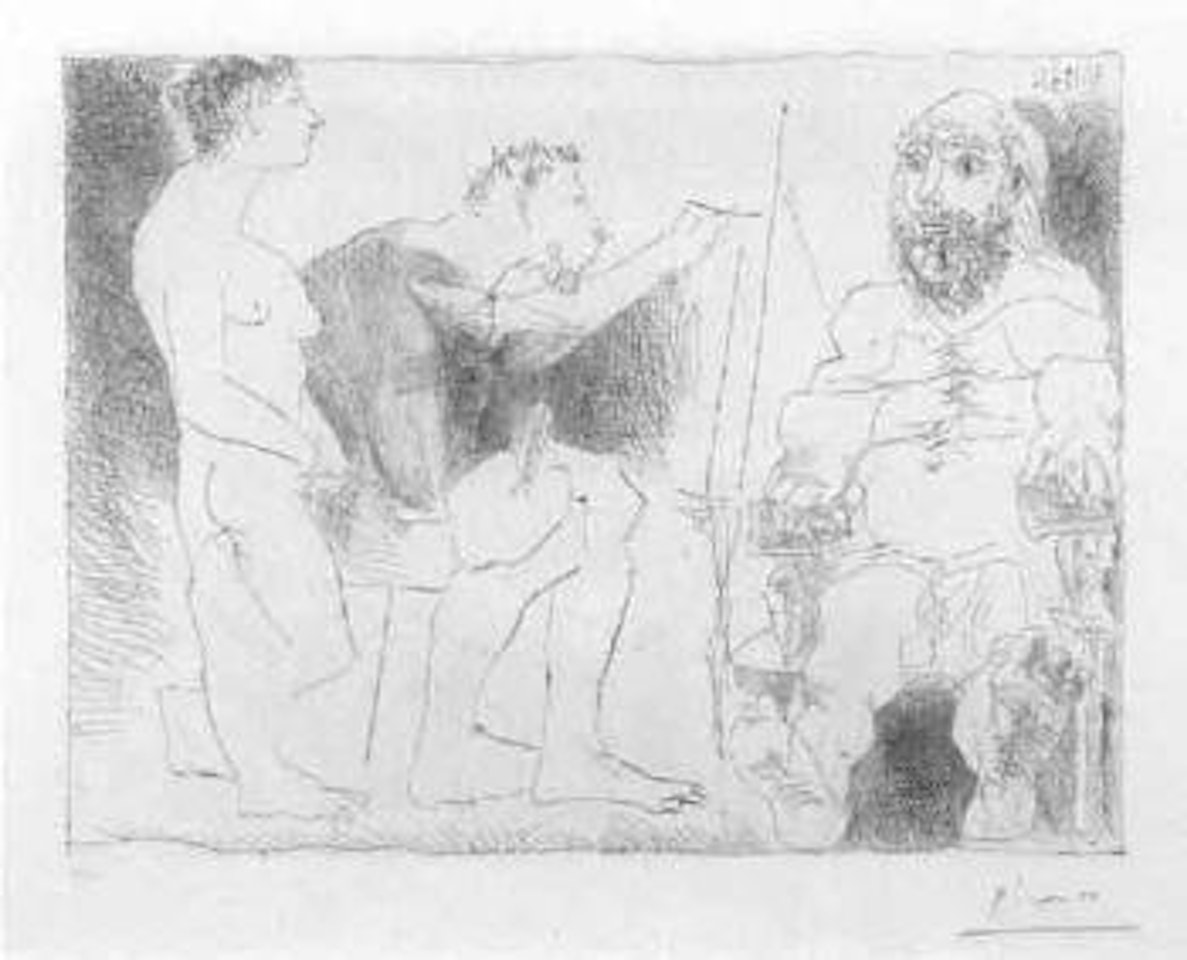 Peintre au travail by Pablo Picasso