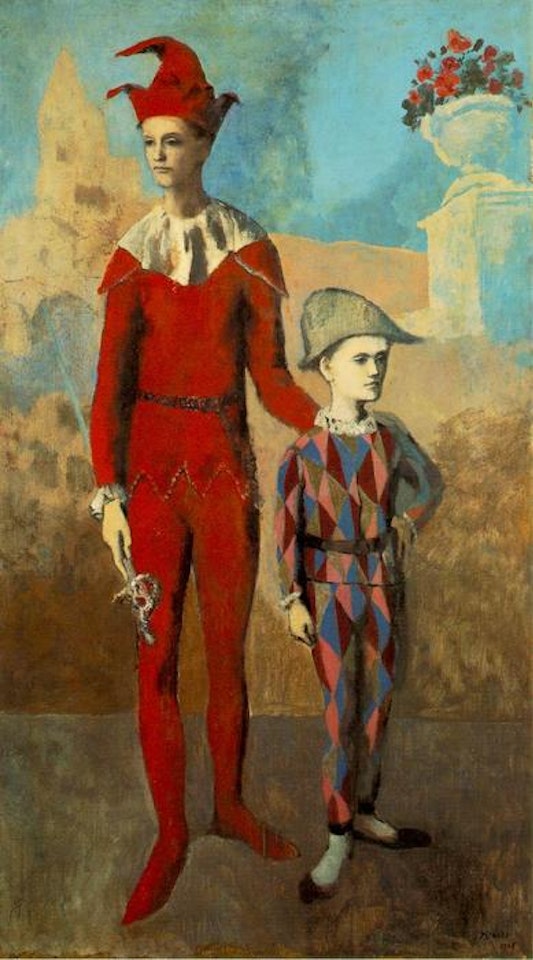 Acrobate et jeune Arlequin by Pablo Picasso