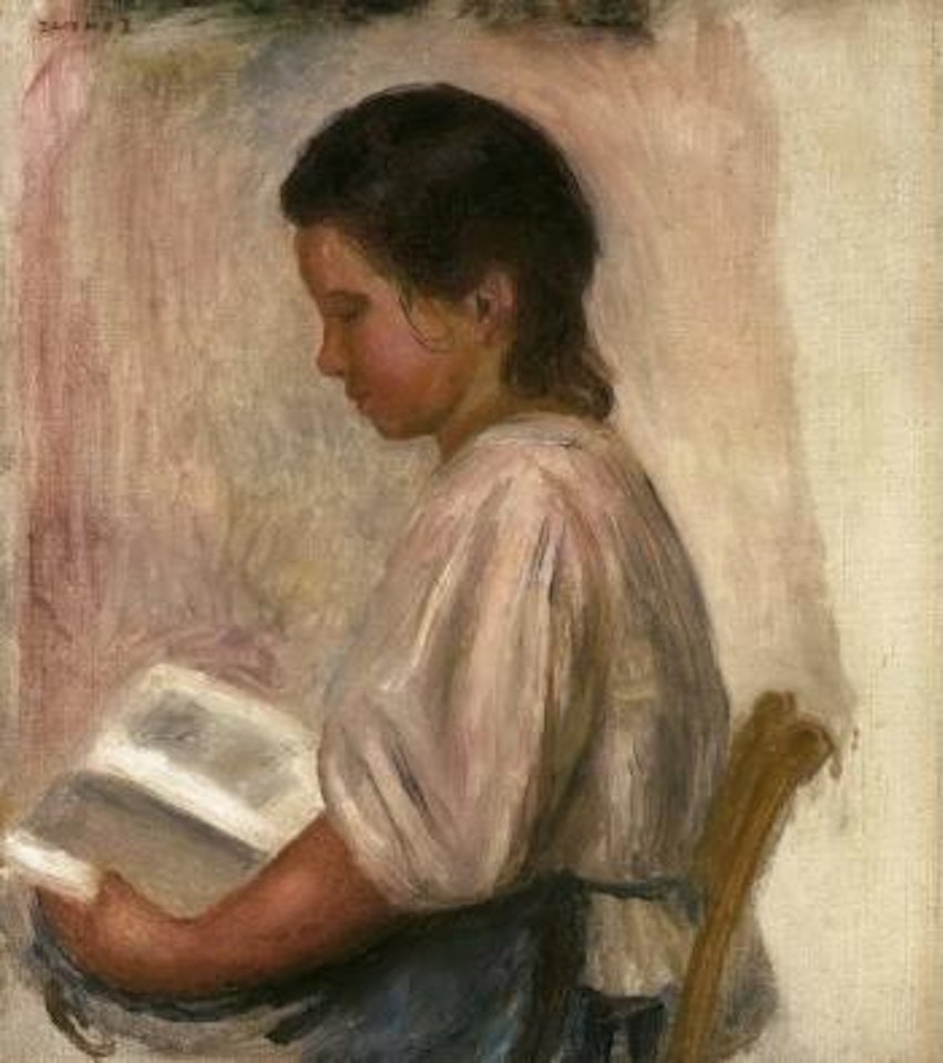 Jeune fille lisant by Pierre-Auguste Renoir