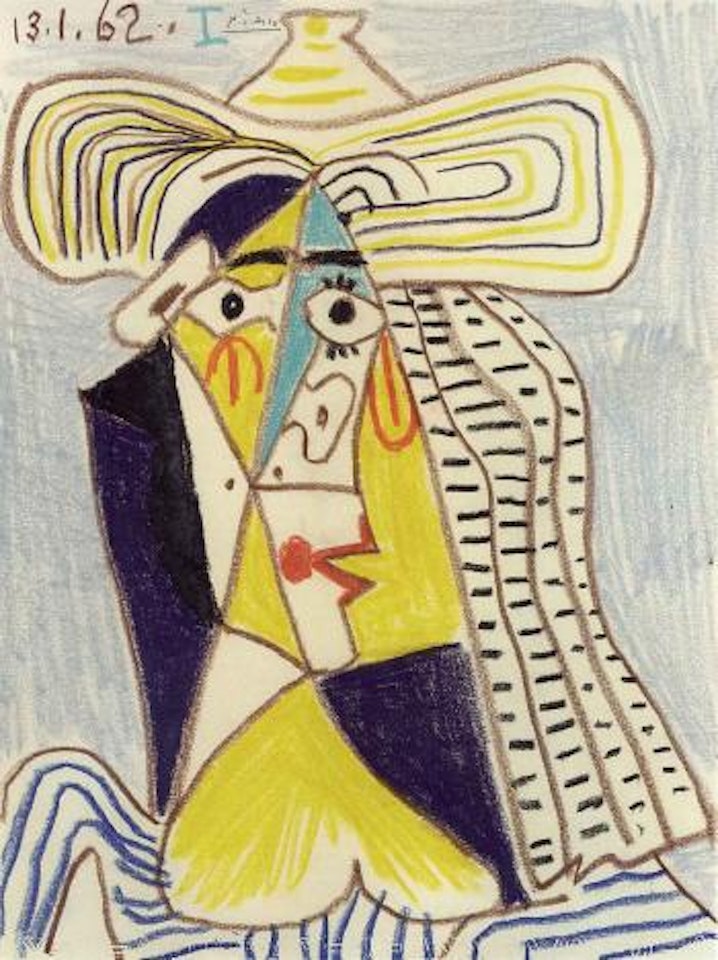 Tete de femme au chapeau by Pablo Picasso