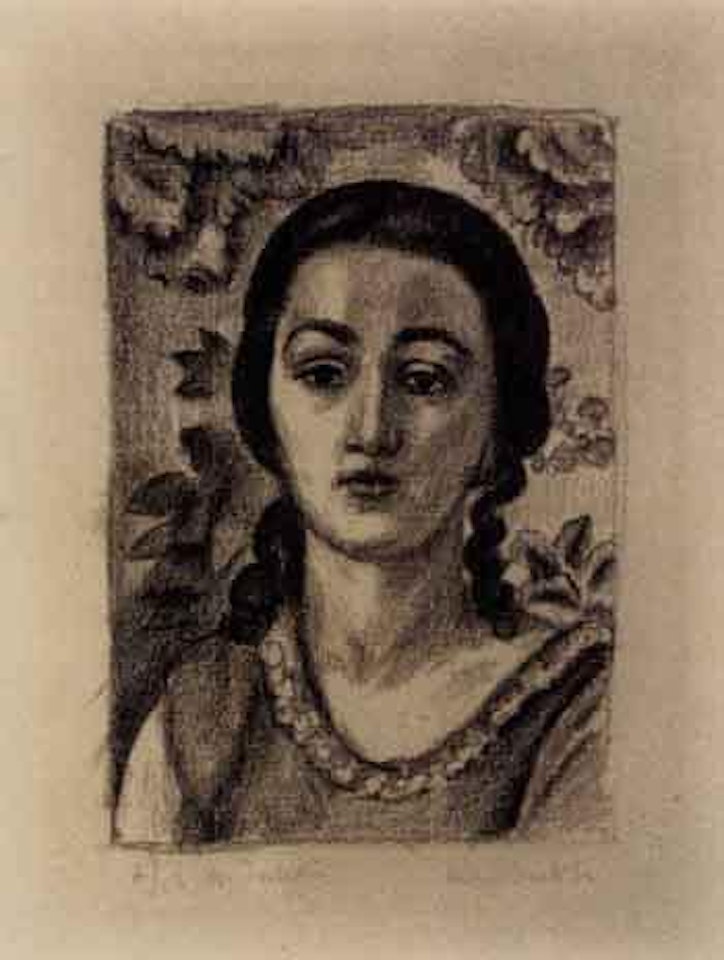 Jeune file au boucles brunes by Henri Matisse