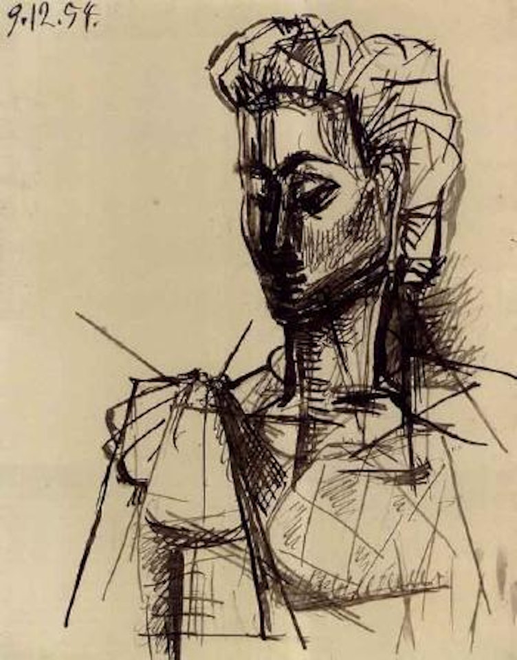 Tete de femme, Jacqueline by Pablo Picasso