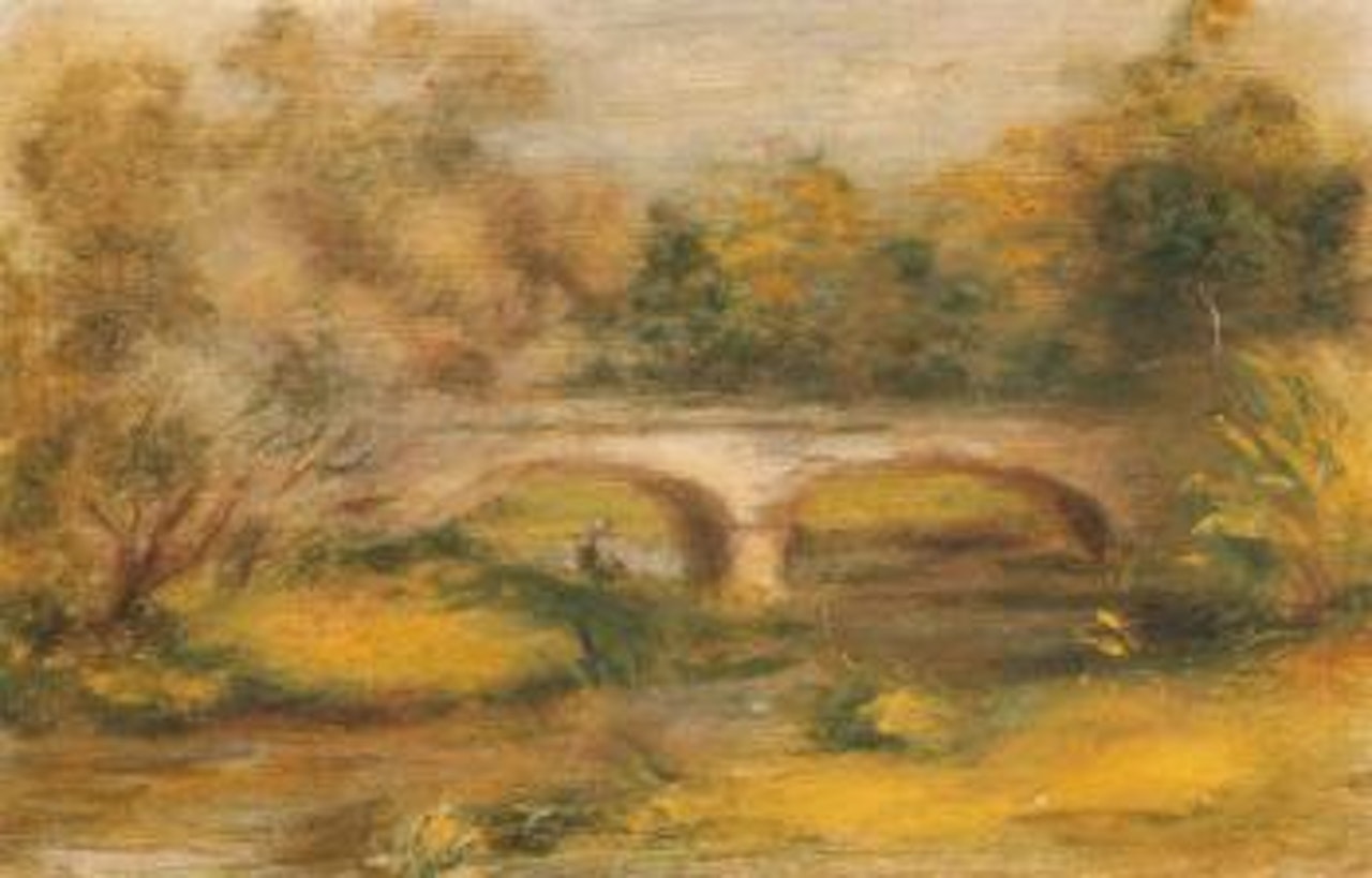 Paysage avec pont by Pierre-Auguste Renoir