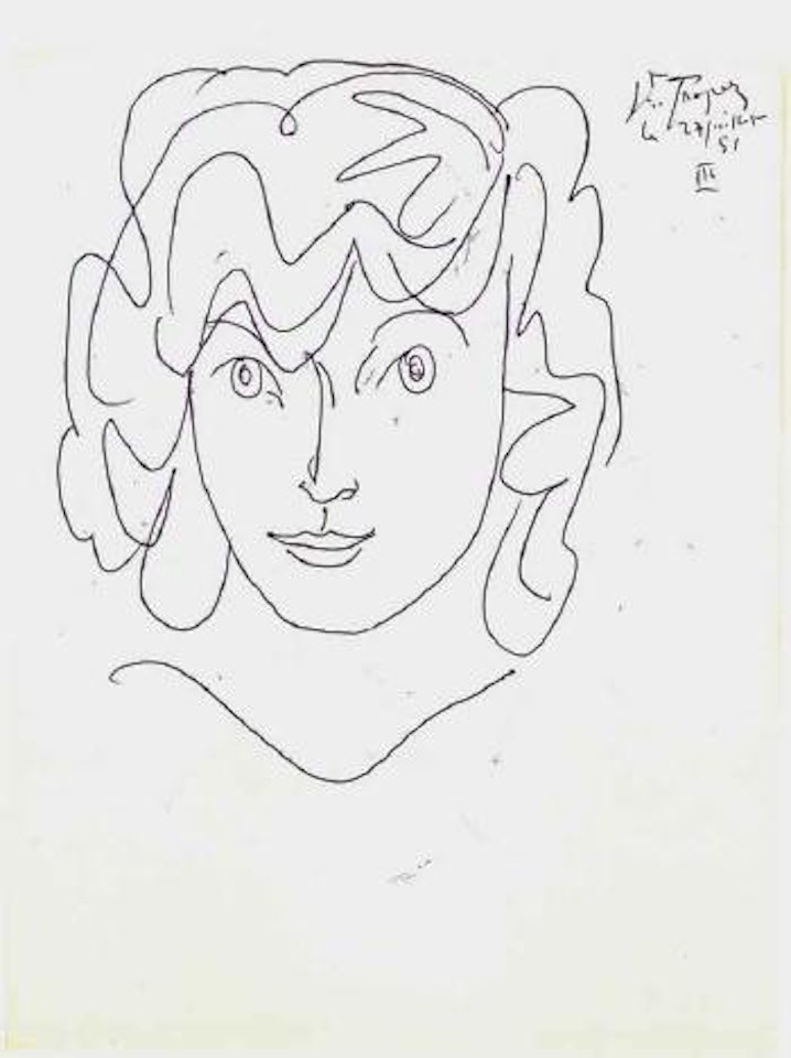 Genevieve au tricot marin by Pablo Picasso