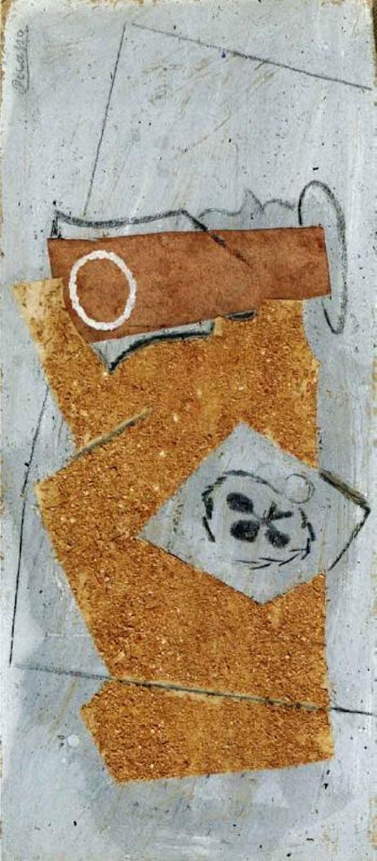 Carte a jouer et verre by Pablo Picasso