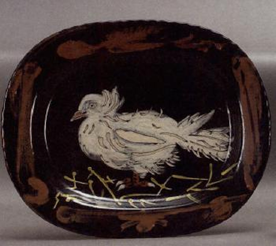 Colombe sur lit de paille by Pablo Picasso