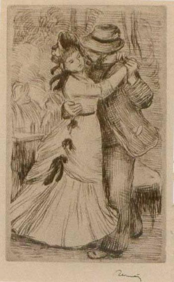 La dans a la campagne by Pierre-Auguste Renoir