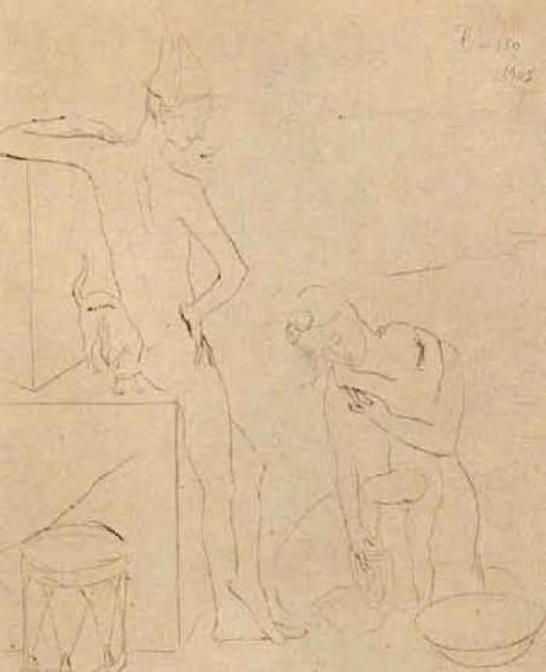 Le bain by Pablo Picasso