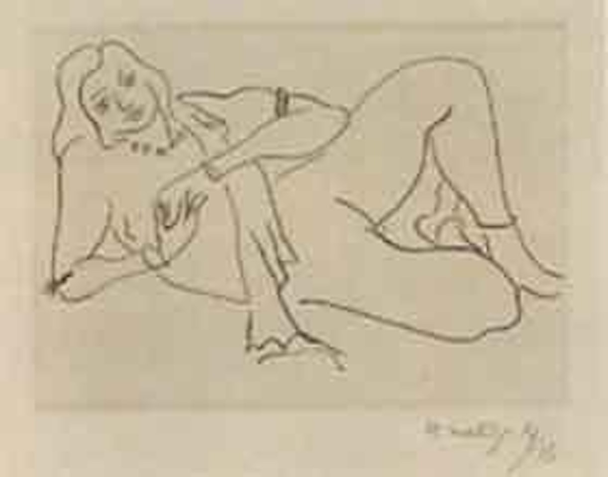 Nu couche, s'apputyant sur le bras droit by Henri Matisse