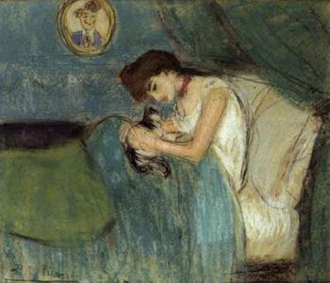 Femme au chat by Pablo Picasso