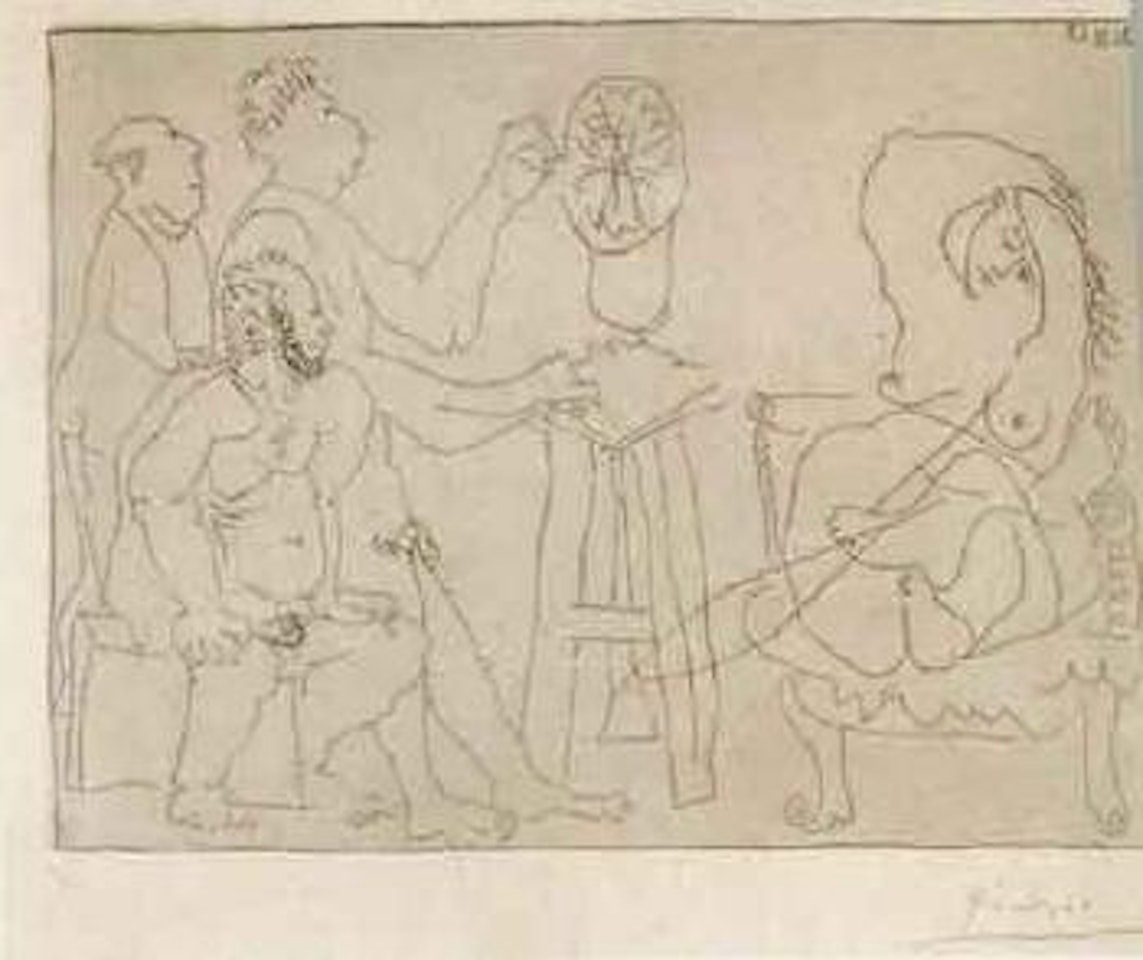 Dans l'atelier du sculpteur by Pablo Picasso