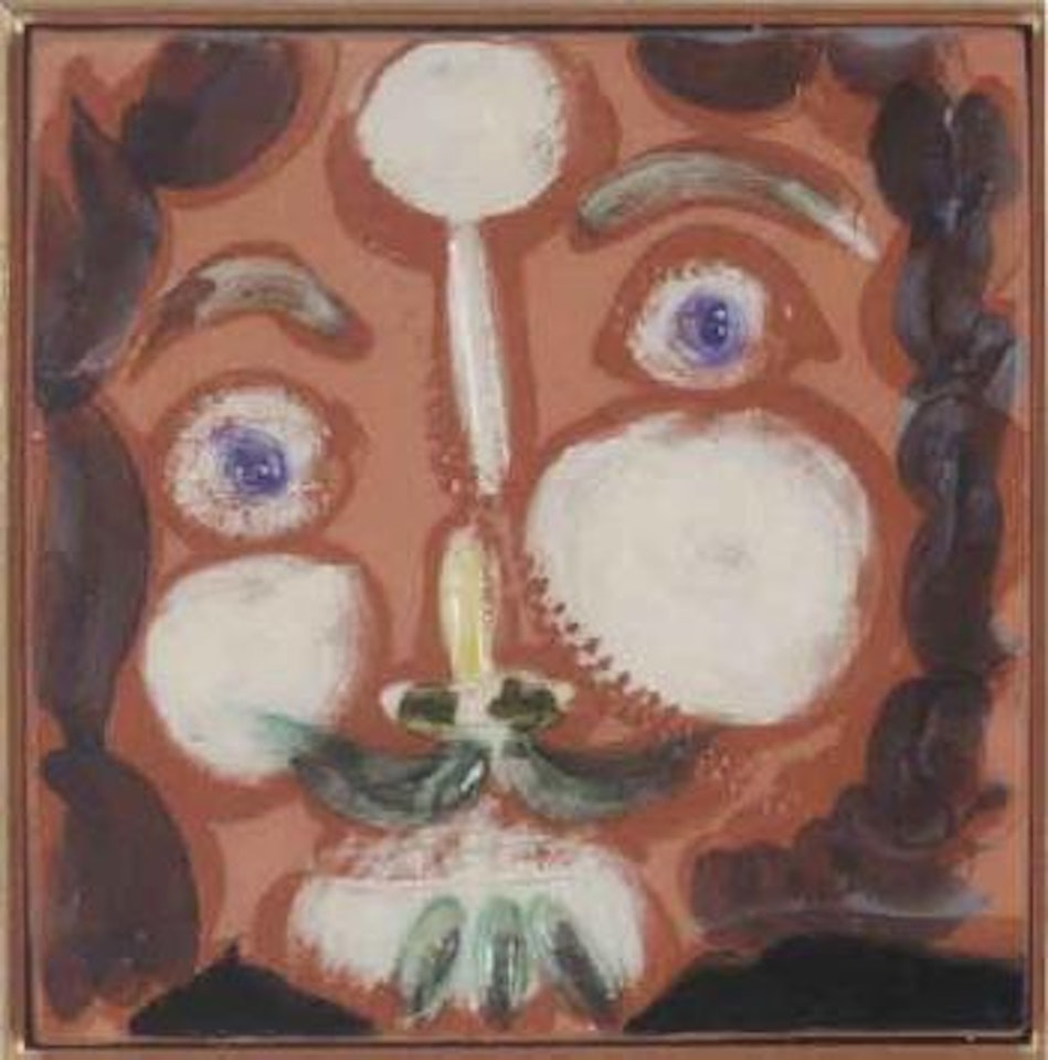 Visage au trait oblique by Pablo Picasso