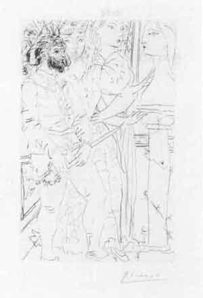 Trois acteurs by Pablo Picasso