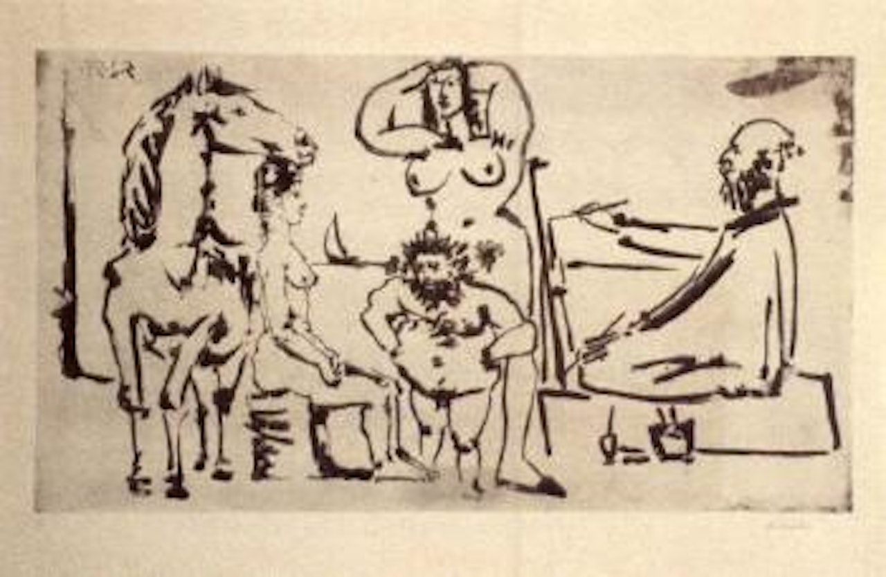 Le peintre sur la plage by Pablo Picasso