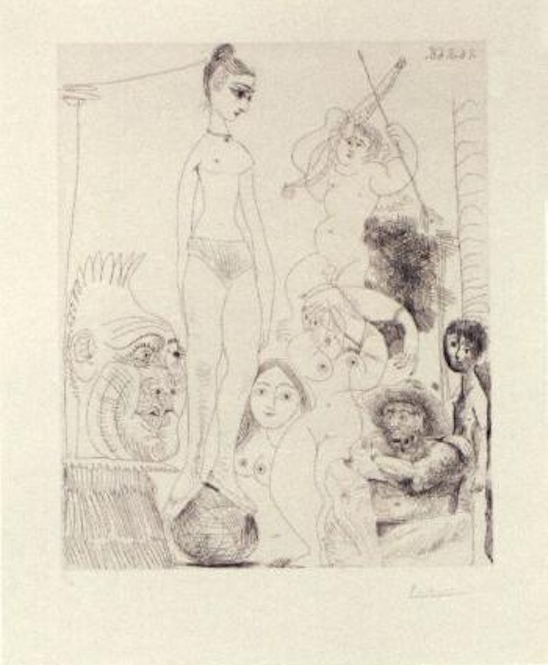 Autoportrait transpose et dedouble by Pablo Picasso