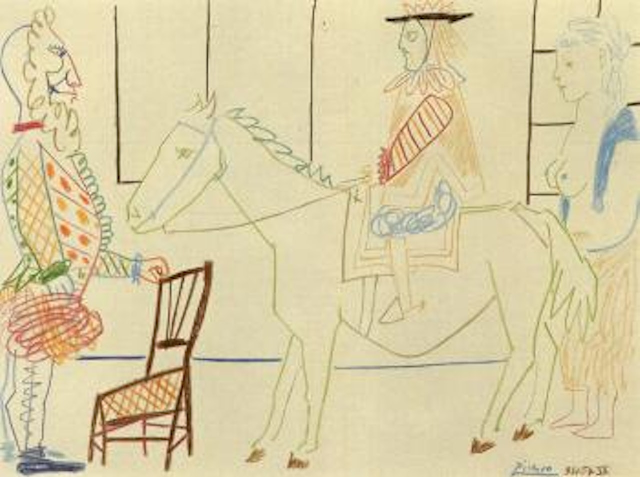 Au cirque by Pablo Picasso