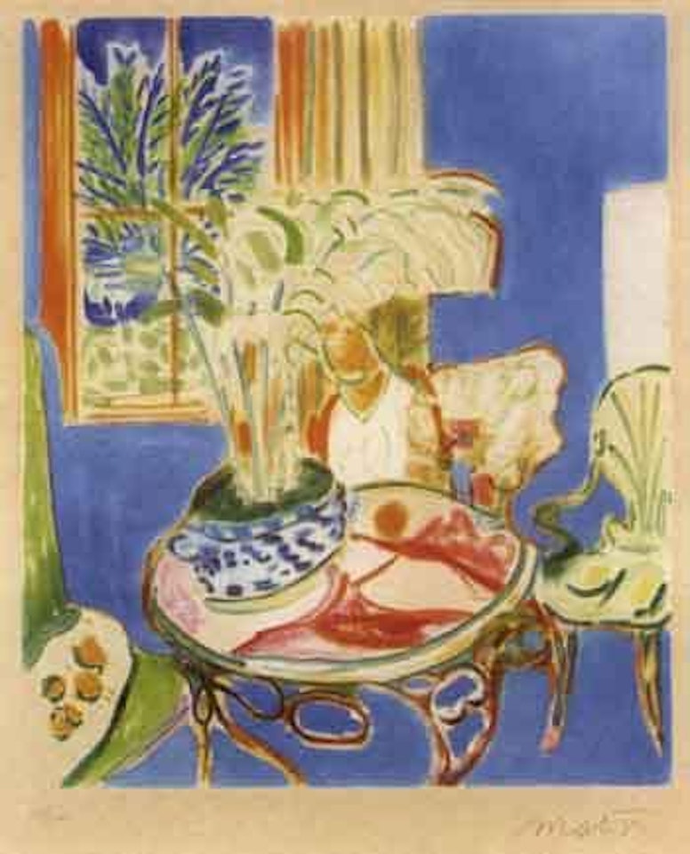 Petit interieur bleu by Henri Matisse