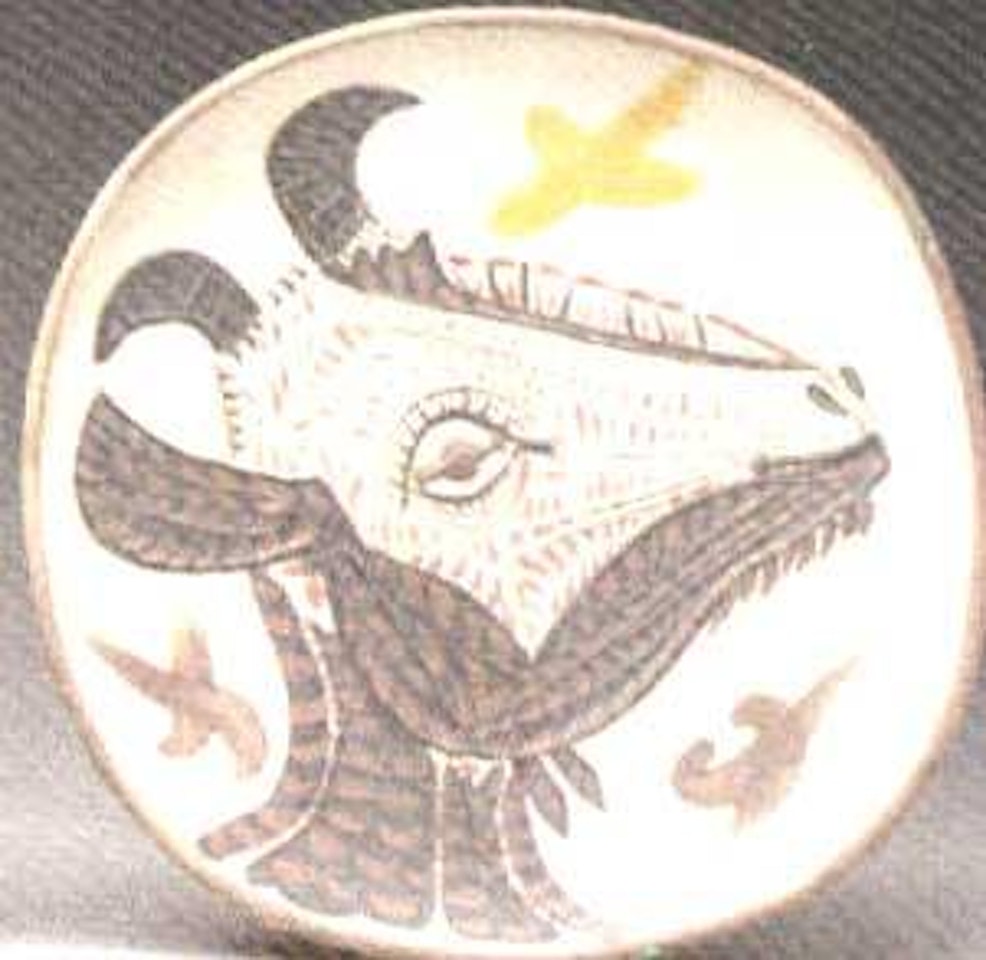 Goat's head in profile by Pablo Picasso