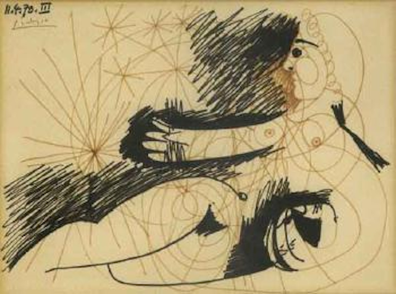 Nu couche by Pablo Picasso