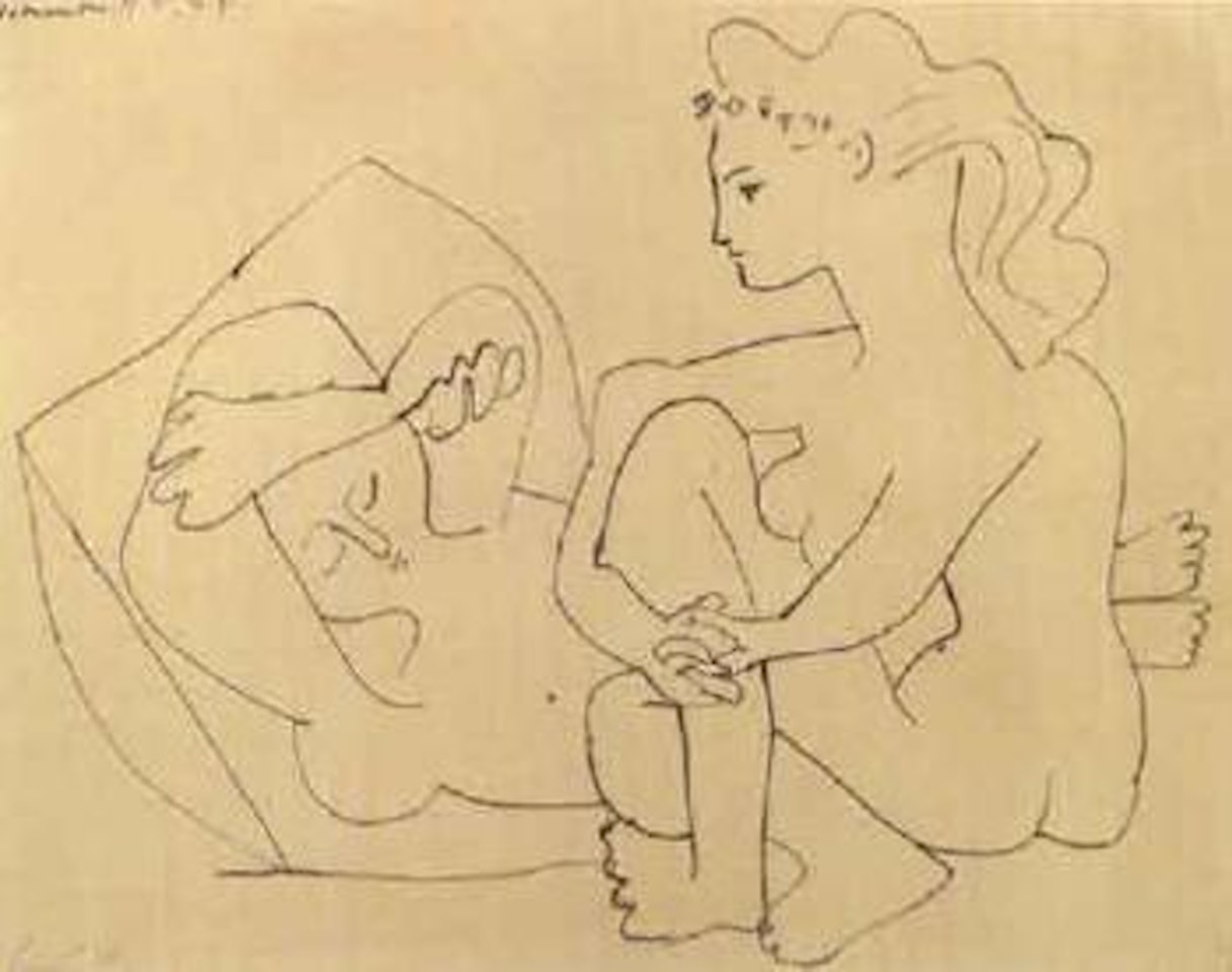 Jeunes femmes nues se reposant by Pablo Picasso