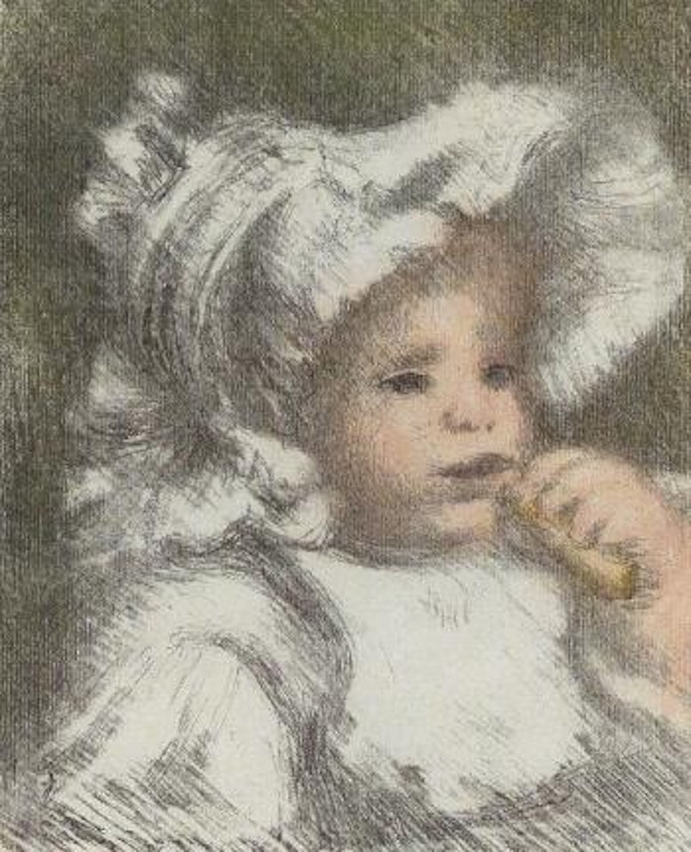 Enfant au biscuit by Pierre-Auguste Renoir
