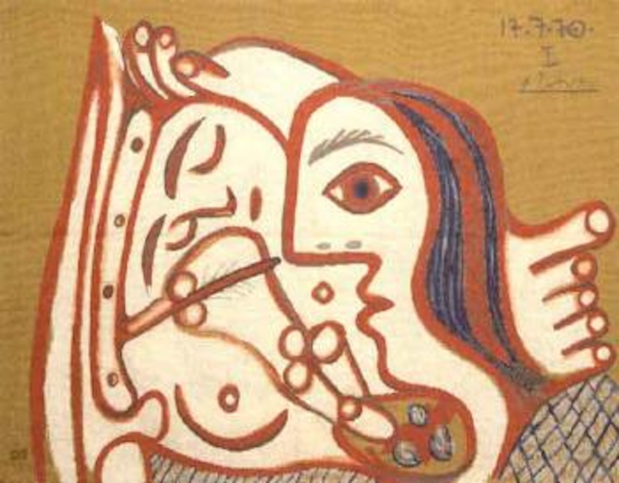 Peintre et modele by Pablo Picasso