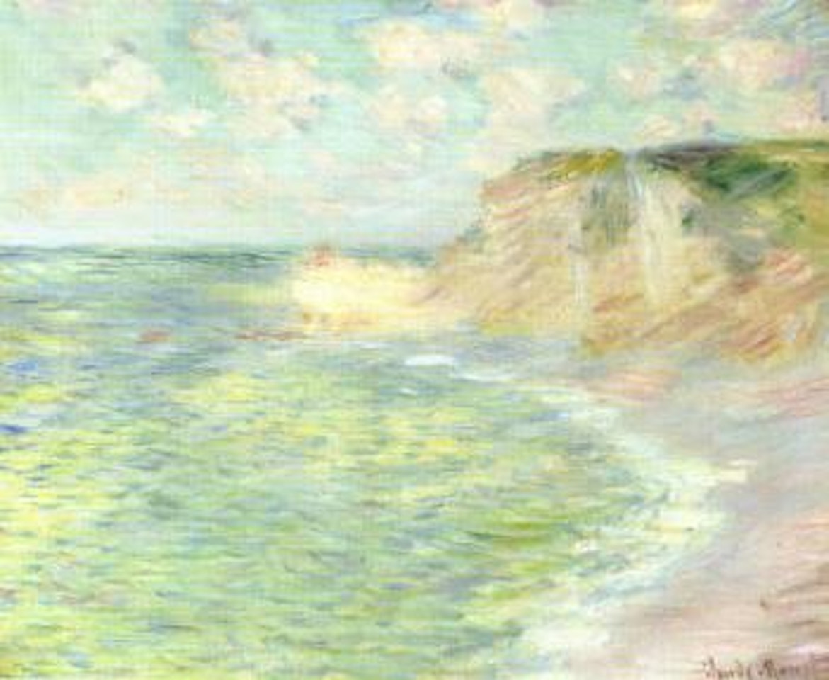 La falaise d'Amont by Claude Monet