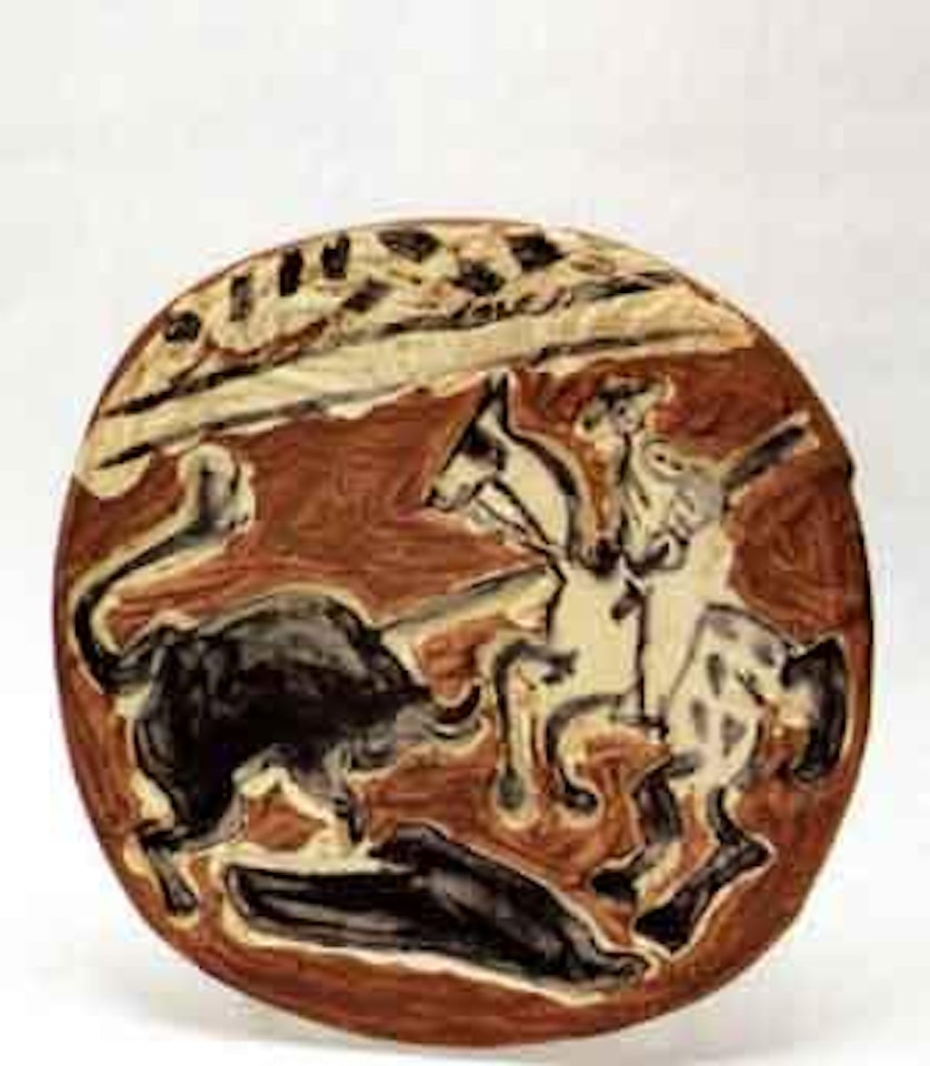 Picador and bull by Pablo Picasso