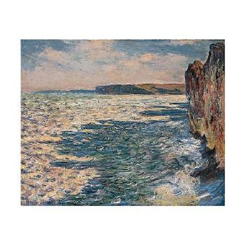 Vagues et rochers a pourville by Claude Monet