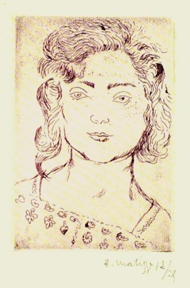 Fillette, blouse fleurie by Henri Matisse