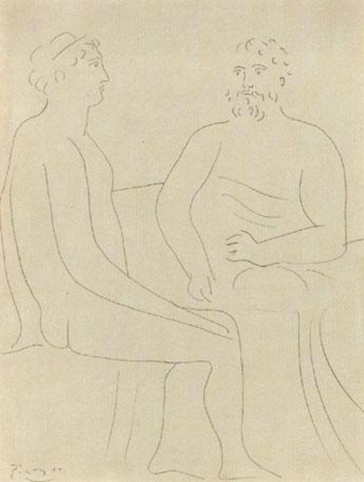 Numa suivant les cours de Pythagore by Pablo Picasso