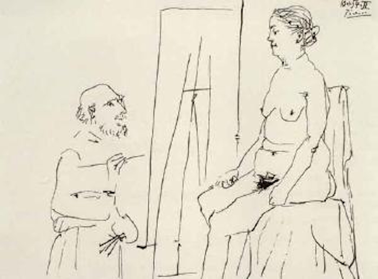L'artiste et son modele by Pablo Picasso