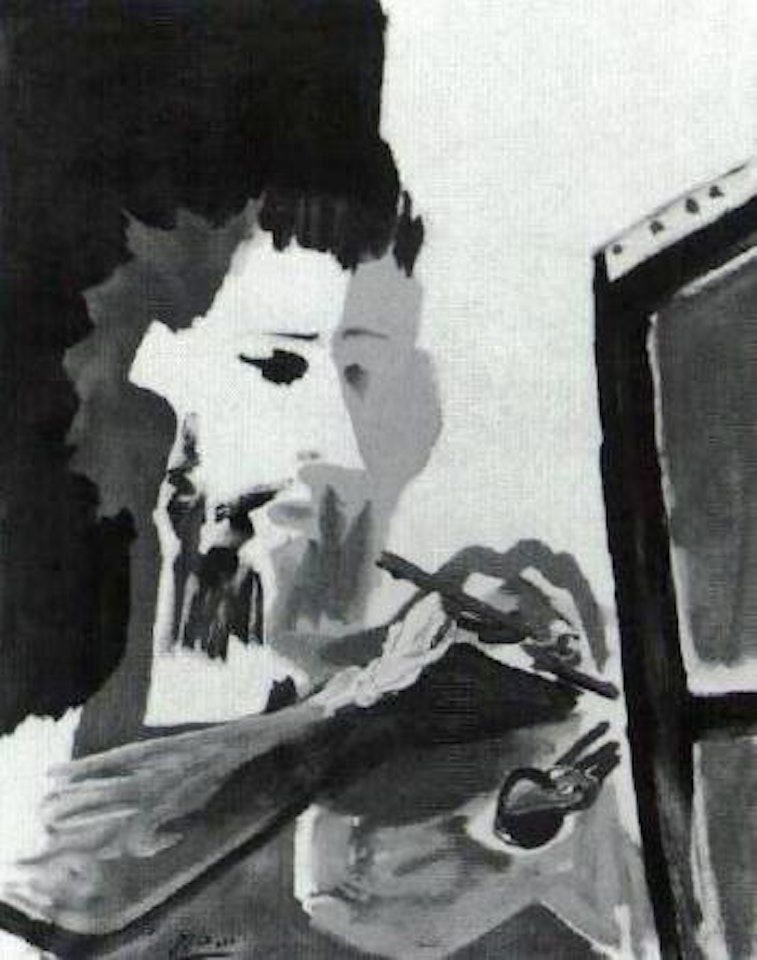 Peintre et palette by Pablo Picasso