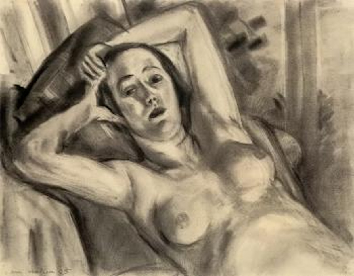 La repos du modele - La grande odalisque by Henri Matisse
