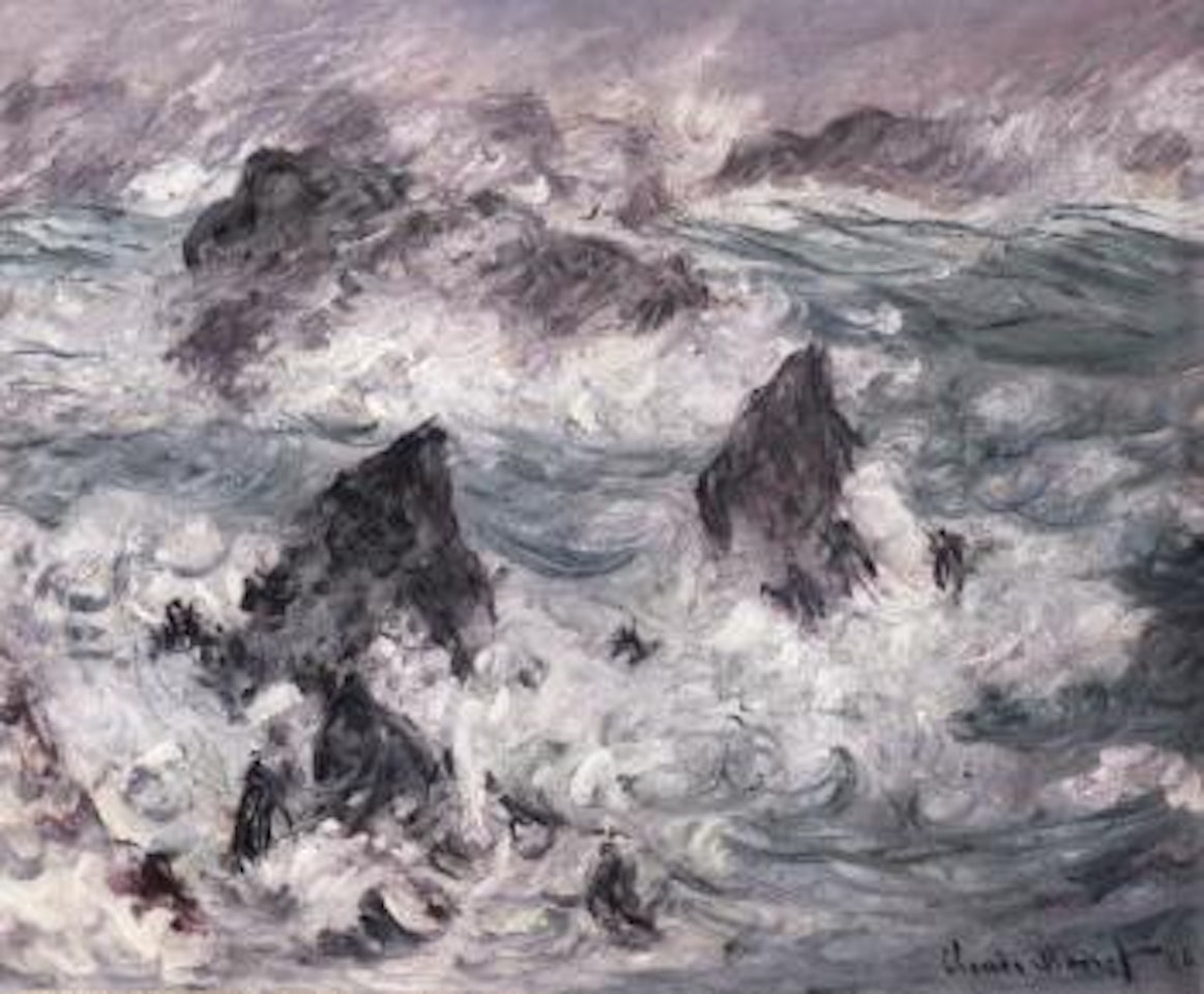 Tempete a Belle-Ile by Claude Monet