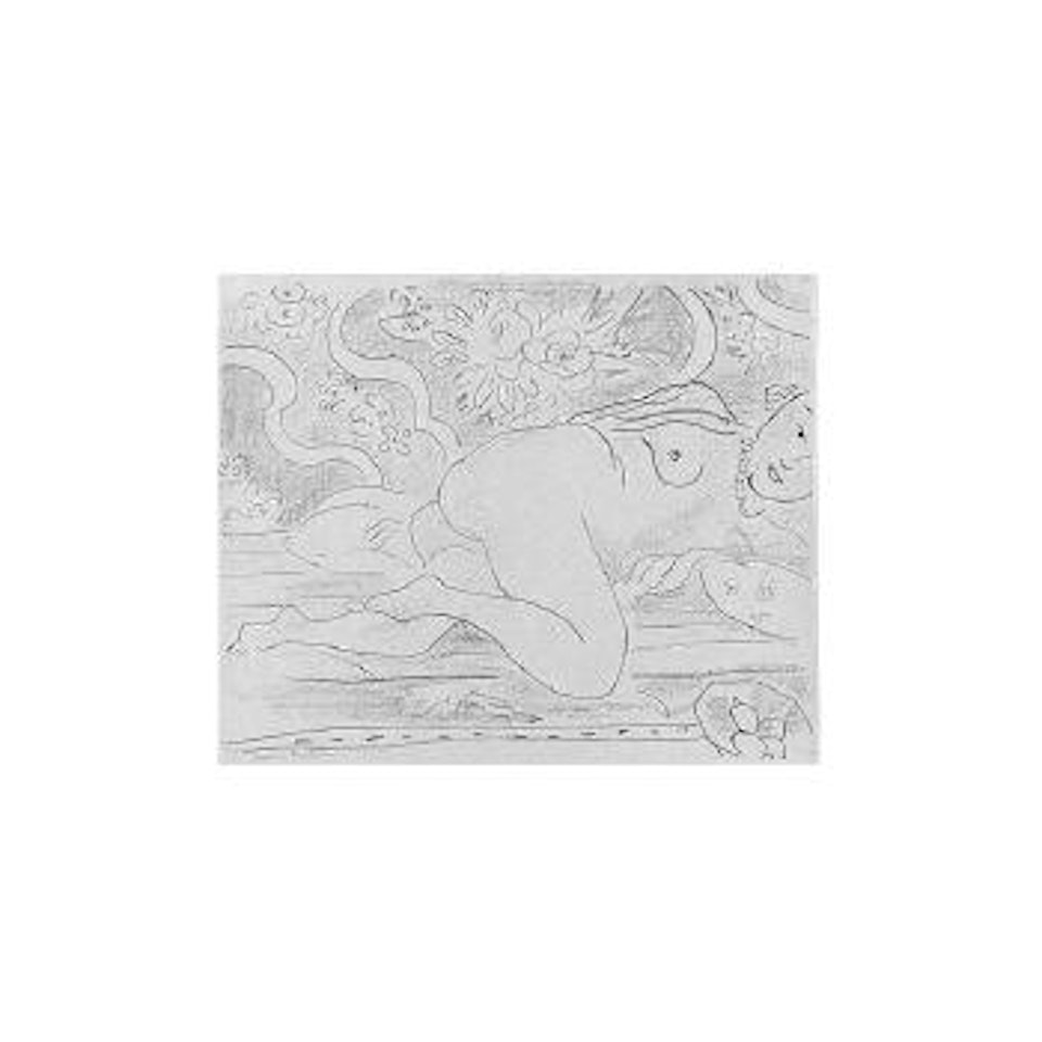Nu couche a la coupe de fruits by Henri Matisse