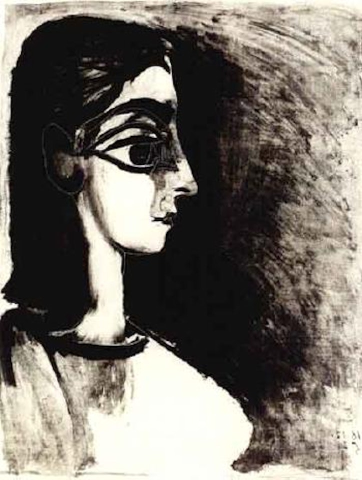 Buste de profil by Pablo Picasso