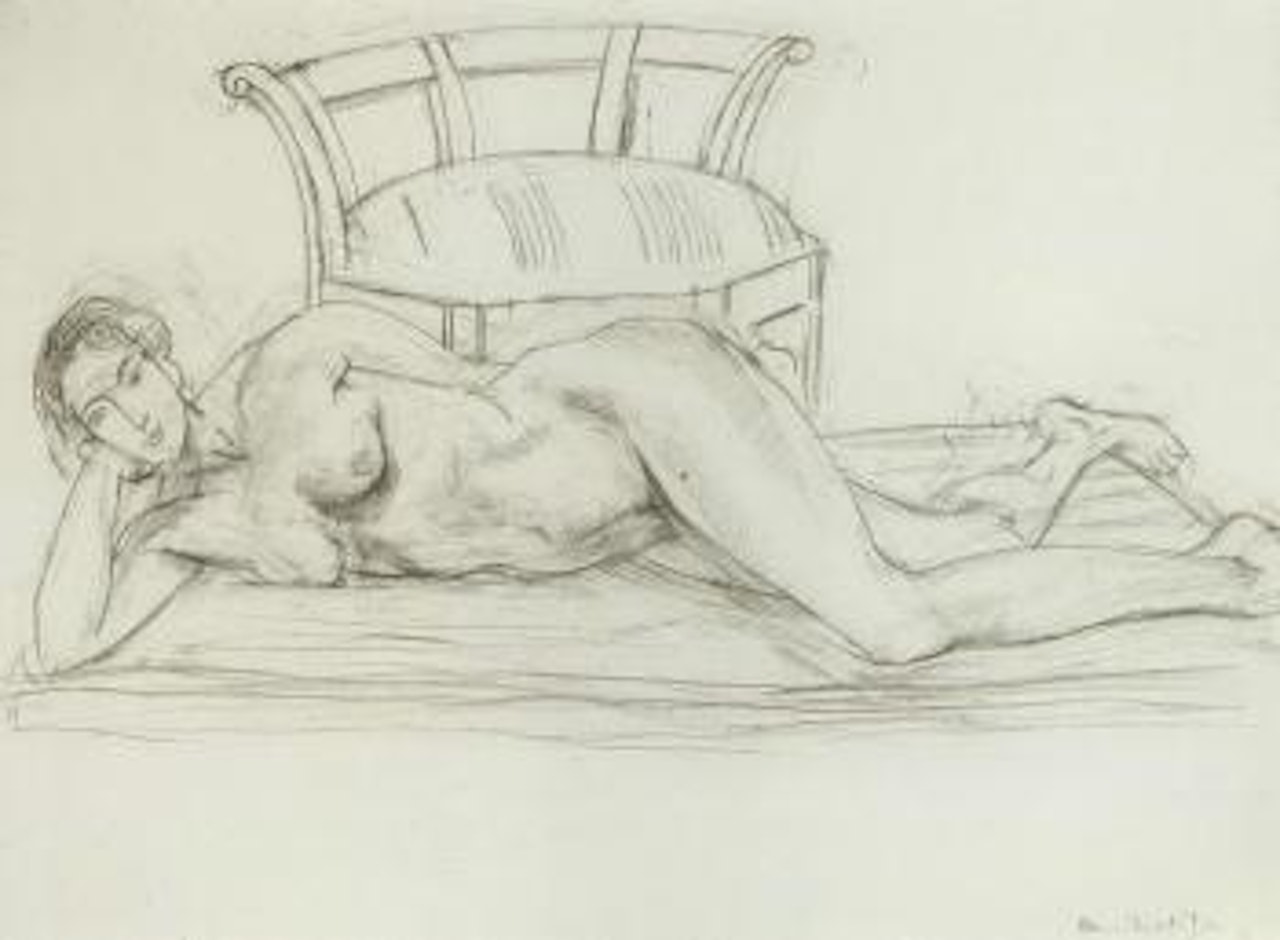 Femme nue au repos devant une chaise by Henri Matisse