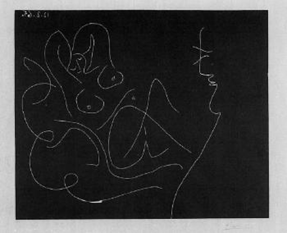 Peintre et modele au fauteuil a bascule by Pablo Picasso