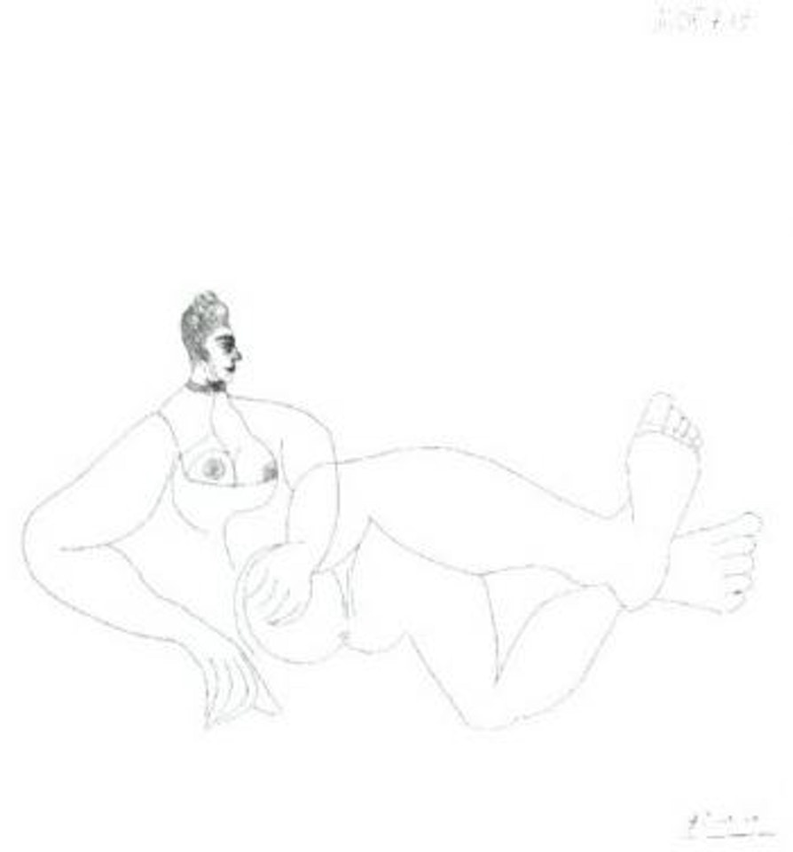 Odalisque au collier de chien by Pablo Picasso