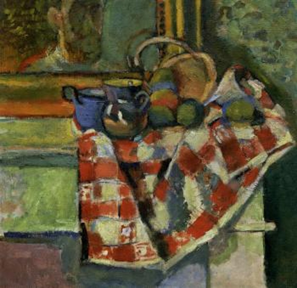Nature morte, serviette a carreaux by Henri Matisse
