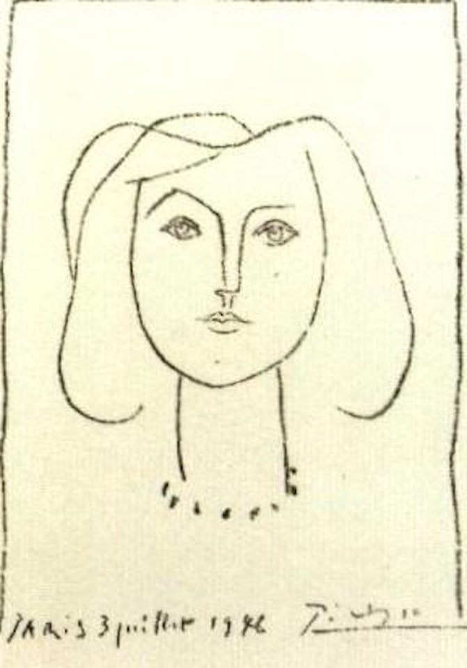 Tete de jeune fille by Pablo Picasso