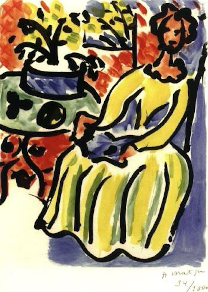 Marie-Jose en robe jaune by Henri Matisse