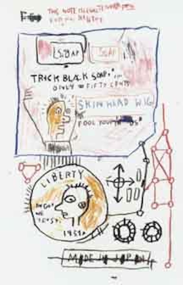 Trick black soap by Jean-Michel Basquiat