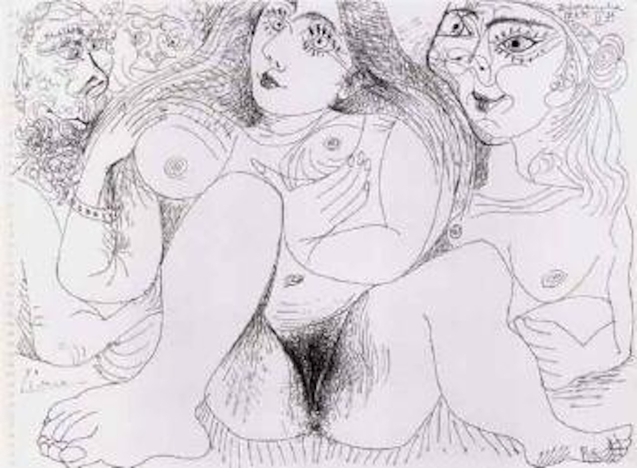Femmes nues et vieillards by Pablo Picasso